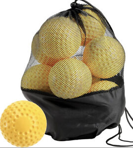 Tebery 12 Inch Dimple Mold Softball Dozen Optic Yellow Bag Not Included