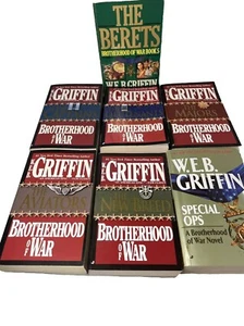 Lot of 7 X W E.B. Griffin Books:A Brotherhood Of War Action, Military Marines - Bild 1 von 12