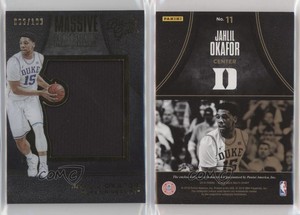 2016-17 Panini Black Gold Collegiate Massive Materials /199 Jahlil Okafor #11
