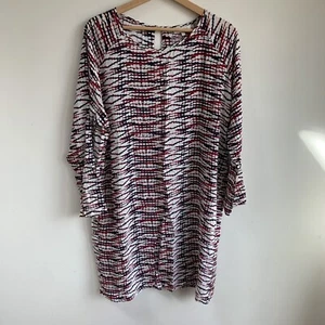 Part Two Tunic Top Dress Workwear Casual Geometric Bright Tribal UK 12 - Picture 1 of 8