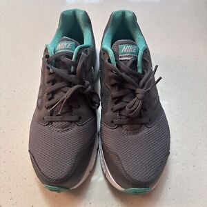 Nike Womens Downshifter 6 Size 7.5 Gray Green White Running Shoes Sneakers