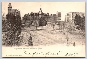 Polytechnic Institute, Worcester, Massachusetts 1900s AP Lundborg Postcard - Picture 1 of 2
