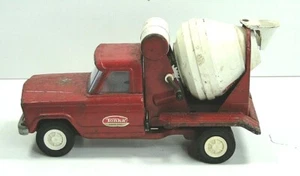 Tonka Jeep Cement Mixer Truck Red Pressed Steel 1960’s Vintage - Picture 1 of 6