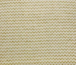 P KAUFMANN CASEY YOLK YELLOW CHEVRON WOVEN LINEN MULTIUSE FABRIC BY YARD 54"W - Picture 1 of 6