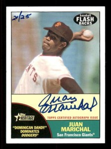 2010 Topps Heritage Flashbacks Autograph/Auto #JM Juan Marichal Giants #21/25