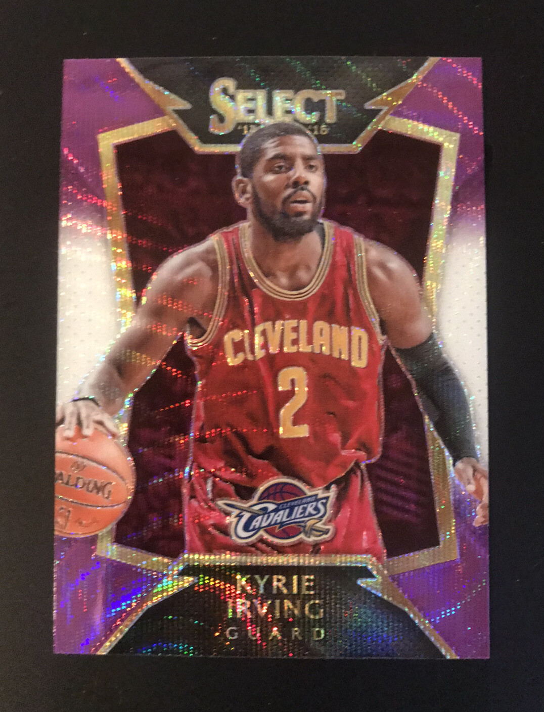 2014-15 Panini Select Concourse Kyrie Irving Purple White Prizm #65 Refractor