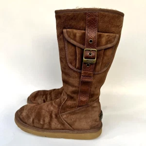 Botas UGG Australia 5195 Retro Carga Alta Cremallera Marrón Piel de Oveja Para Mujer Talla 9 - Imagen 1 de 24