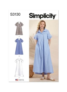 SIMPLICITY Schnittmuster 3130 Misses Damen Plus Kleider 16-24 *10% RABATT - Bild 1 von 8