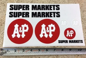 Custom A & P Super Markets Tonka/Smith Miller Semi Truck Sticker Set CU-038 - Picture 1 of 1