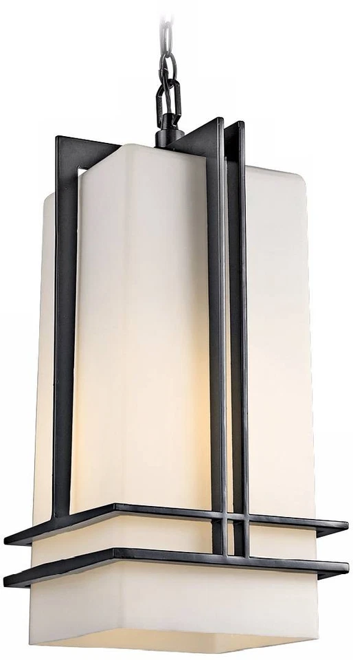 Уличный подвесной светильник Kichler Tremillo Collection высотой 17 дюймов черный - Изображение 1 из 1