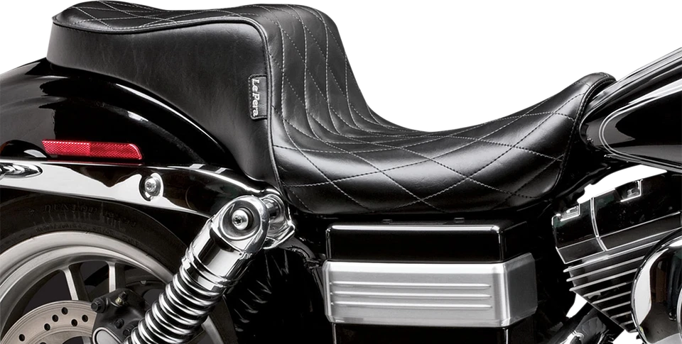 Asiento de 2 plazas estilo King/Queen Diamond La Pera Cherokee para Harley LK-021DM Foto 1 de 1