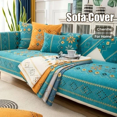 Bohemian Anti-Slip Sofa Cover, Couch Furniture Protector & Home Decor - image 1 of 4