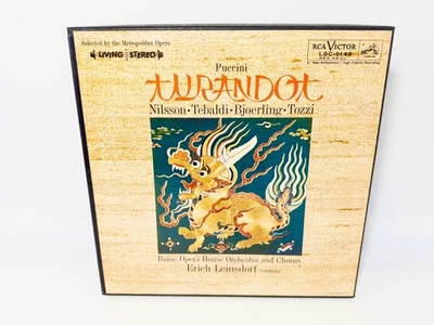 Puccini Turandot 1960, RCA LM-6149 3 LP Box Set, w/ Book, VG+ VG+ Nice - Image 1 of 4