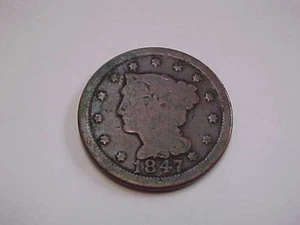 828a) 1847 GROSSER CENT - Sehr guter Erhaltungszustand - Beginnt bei 15,00 $ - Bild 1 von 6
