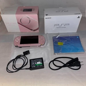Sony PlayStation Portable Blossom Pink 3000 ZP Video Console PSP 3000ZP Japan - Picture 1 of 4
