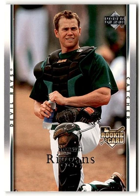 Shawn Riggans 2007 Upper Deck Rookie #44 Tampa Bay Devil Rays - Image 1 of 2