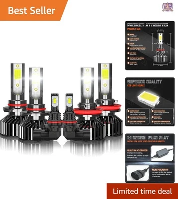 Car Fog Lights Compatible with 2013-2018 Ram 1500 2500 3500 Halogen 6000K Foto 1 de 4