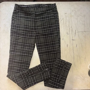 Pantalones retro a cuadros verdes talla S azul lluvia para mujer - Imagen 1 de 6