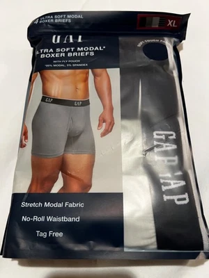 Paquete de 4 calzoncillos boxer modales Gap ultra suaves azul marino XL Foto 1 de 4