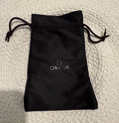 正品全新欧米茄手表黑色软布旅行袋包 — 第 1/2 张图片