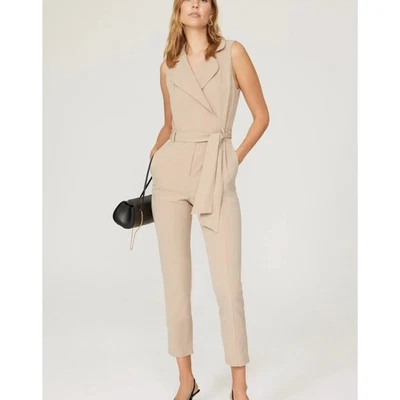 Mono negro halo beige envolvente talla 14 diseñador carrera ropa de hombre cuello $435 Foto 1 de 4