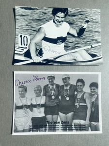 THERESE ZENS (†2019) 3x Olympiasilber Kanu 1952-60 signed Foto 10x15 Autogramm - Picture 1 of 1