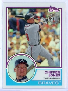 2018 Topps Silver Pack 1983 Chrome Promo 100 Chipper Jones - Picture 1 of 6