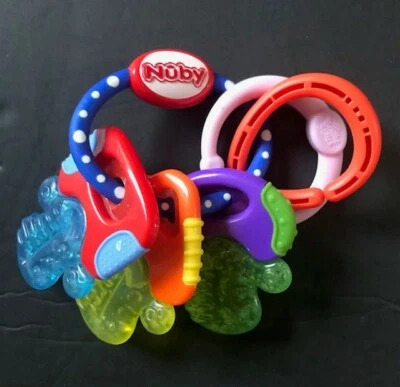 Nuby Ice Gel Teether Keys - 3 Keys With 2 Additional Links for Toys - Image 1 of 4