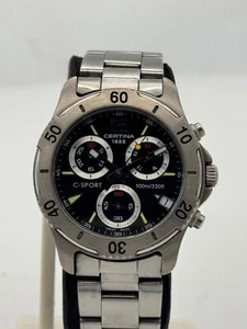 certina ds C-Sport chronograph quartz Swiss made men's watch - Picture 1 of 8