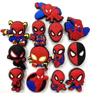 13pc Lot of Marvel Spider-Man Shoe Charms for Clogs - Picture 1 of 8