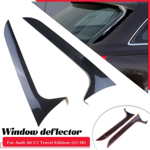 Alerón de ventana trasera para Audi A6 C7 Allroad Avant 12-2018 fibra de carbono - Imagen 1 de 7