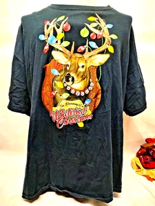 I'M Dreaming Of A Whitetail homme Noël taille 3X grand noir - Photo 1/13