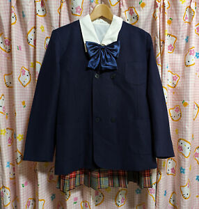 Apr Sale !U21 ^_^ Japanese SchoolGirl Uniform Blazer Jacket Set. Excellent cond.