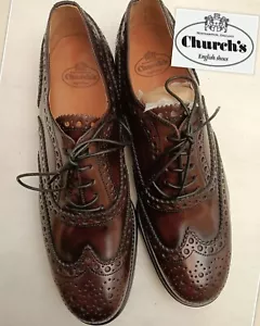 CHURCH'S DAMEN HALBSCHUHE BURWOOD OXFORD BROGUE SCHNÜRER LEDER BURGUNDY Nr. 36 - Bild 1 von 19