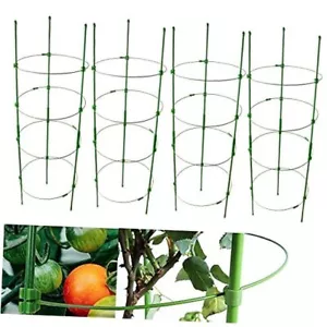 Adjustable Tomato Plant Support Cages 36 inches Garden Cucumber Trellis, 4 Pcs - Picture 1 of 7