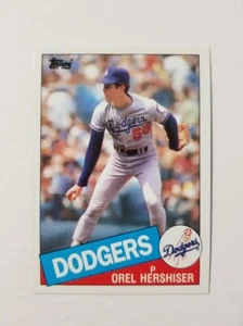 Tarjeta de béisbol Orel Hershiser Rookie 1985 Topps #493 Los Angeles Dodgers - Imagen 1 de 2