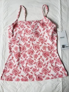 Jockey Built In Bra Paisley Print Adjustable Strap Cami Tank Top Size XS NWT - Picture 1 of 9