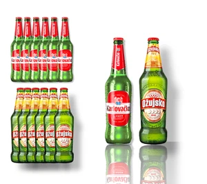 Das Bier Kroatiens im Set - 6 x Ozujsko Pivo Bier + 6 x Karlovacko Lager 7,52/L