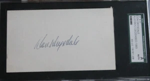 Don Drysdale (d.1993) LA Dodgers HOF Signed 3X5 Index Card SGC Autograph Auto - Picture 1 of 5