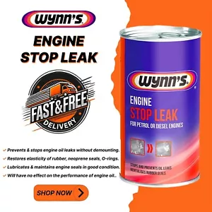 WYNNS Engine Stop Leak Sealant Car Van Maintenance OIL LEAK 325ml - Picture 1 of 1