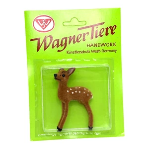 Bo1_02 * Roe Deer Wagner Kunstlerschutz Vintage Toy Animal Mint on Card MOC RARE - Picture 1 of 4