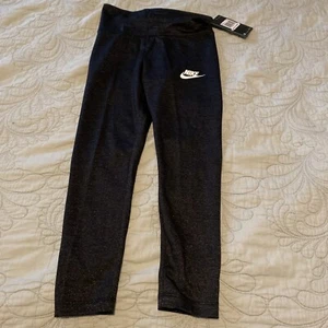 Girls Nike Leggings, Size 6X. Black , Sparkly. NWT. - Picture 1 of 6