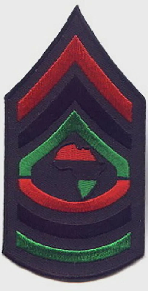 RASTA  Africa Map in (RBG) Shoulder Embroidered Patches 2.5"x4.75" - Image 1 of 1