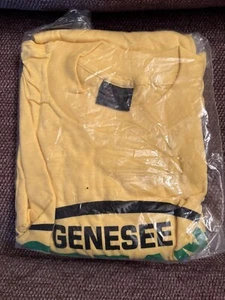 Deadstock NOS 70s 80s GENESEE BEER CREAM ALE LIGHT T-Shirt  Sealed XL Touch Gold - Picture 1 of 3