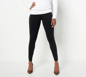 Girl with Curves Regular Knit Crepe Leggings - Black Size XS *NEW* - Picture 1 of 1