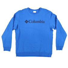 Columbia Men's Ribbed Collar Trek Crew Sweatshirt Blue Sweater XX-Large 2XL