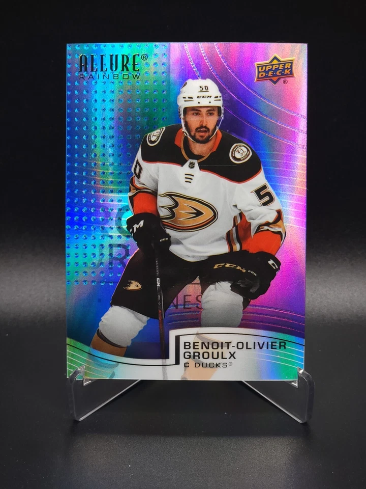 Benoit-Olivier Groulx 2021-22 Upper Deck Allure Blue/Purple Rainbow RC #165/199 - Image 1 of 4