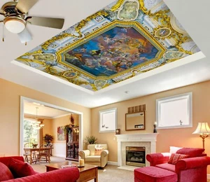 3D Retro Style G3801 Ceiling WallPaper Murals Wall Print Decal Deco Erin 2023 - Picture 1 of 5