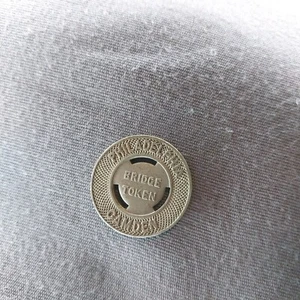 Delaware River Bridge Line Philadelphia Camden Token Coin Toll PTC - Picture 1 of 2