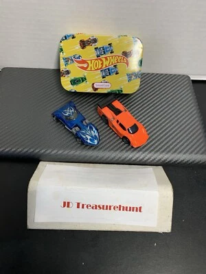 Lote de 2 autos fundidos a presión Hot Wheels de colección con hojalata Hot Wheels extra usados 🔥 Foto 1 de 4